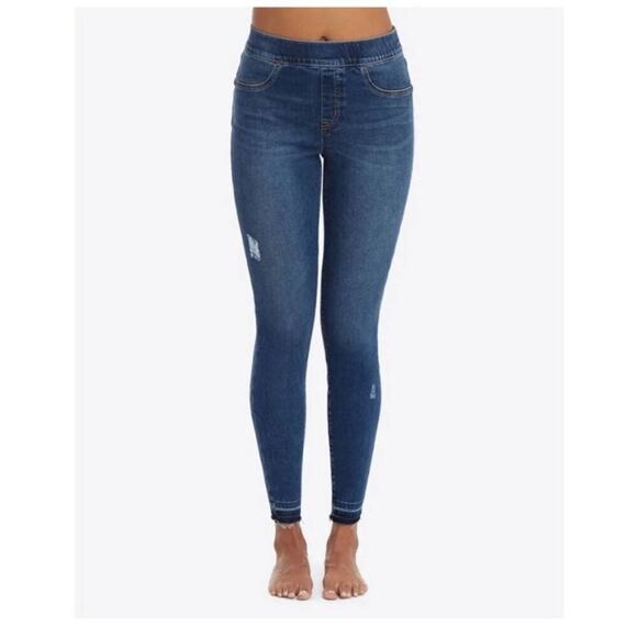 SPANX DISTRESSED SKINNY JEANS Size Medium - Picture 1 of 9